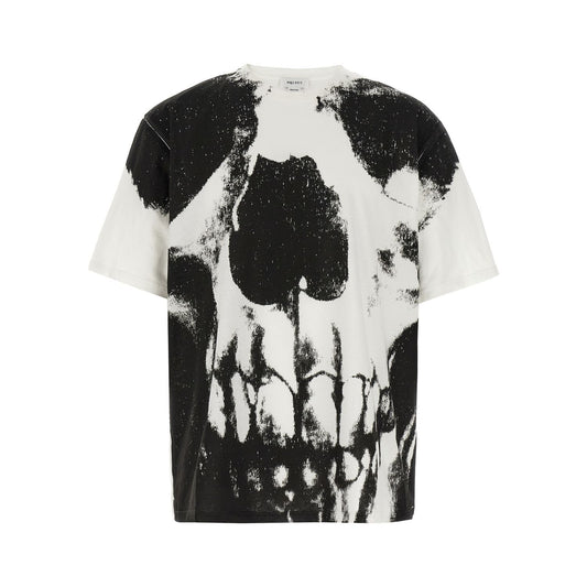 Alexander McQueen Bicolor Cotton T-Shirt