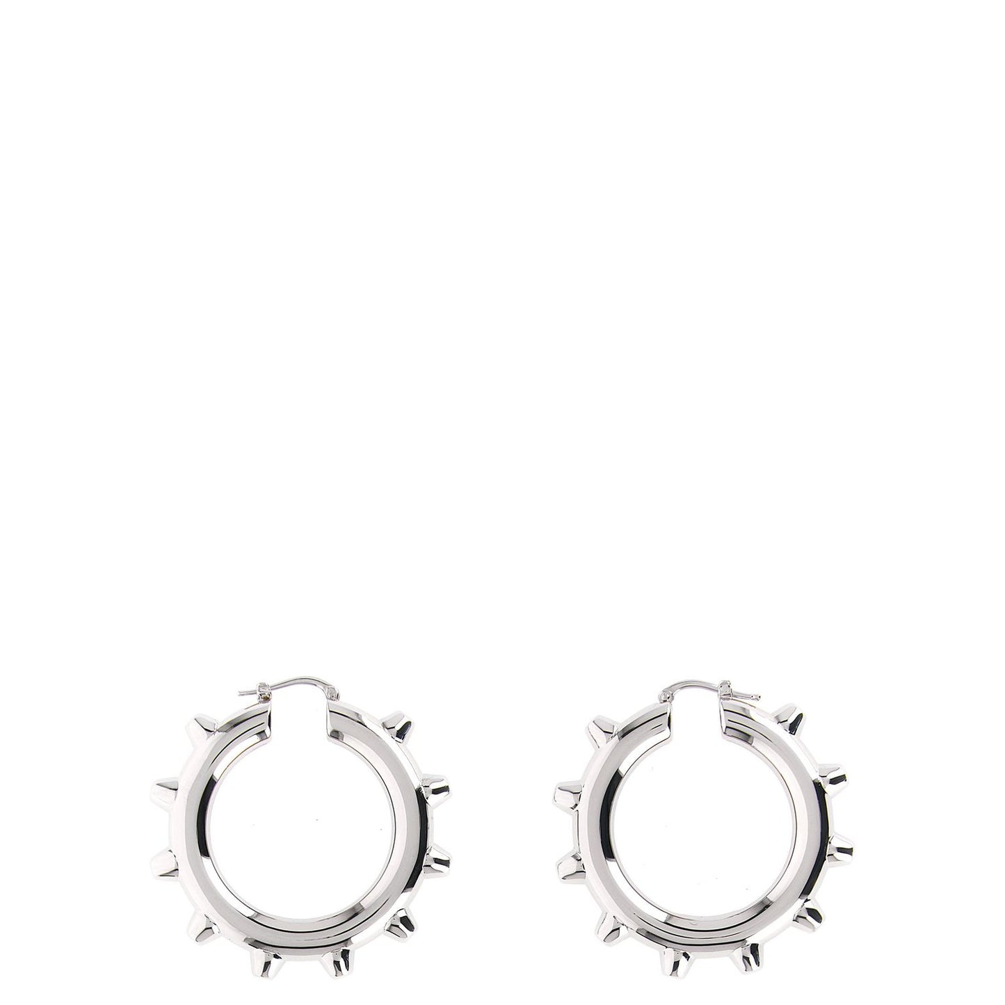 Jil Sander Silver Brass Earrings