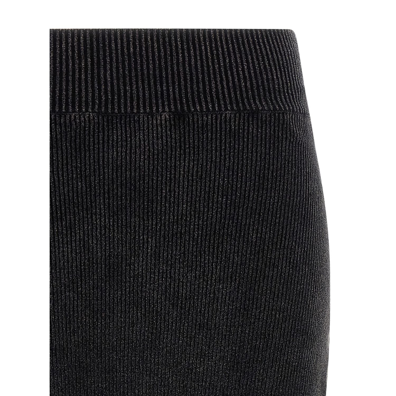 Alexander Wang Black Cotton Long Skirt