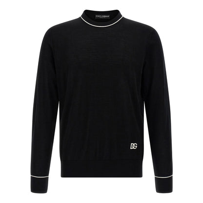 Dolce & Gabbana Black Marabou Cardigan