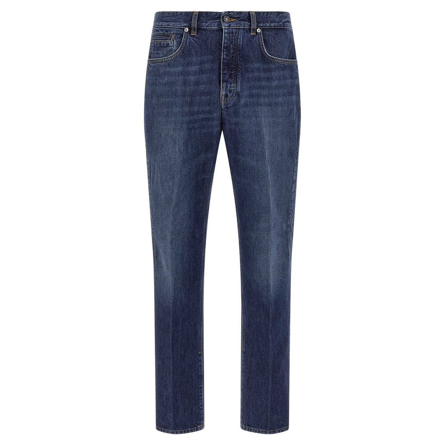 Givenchy Blue Cotton Straight-Leg Jeans
