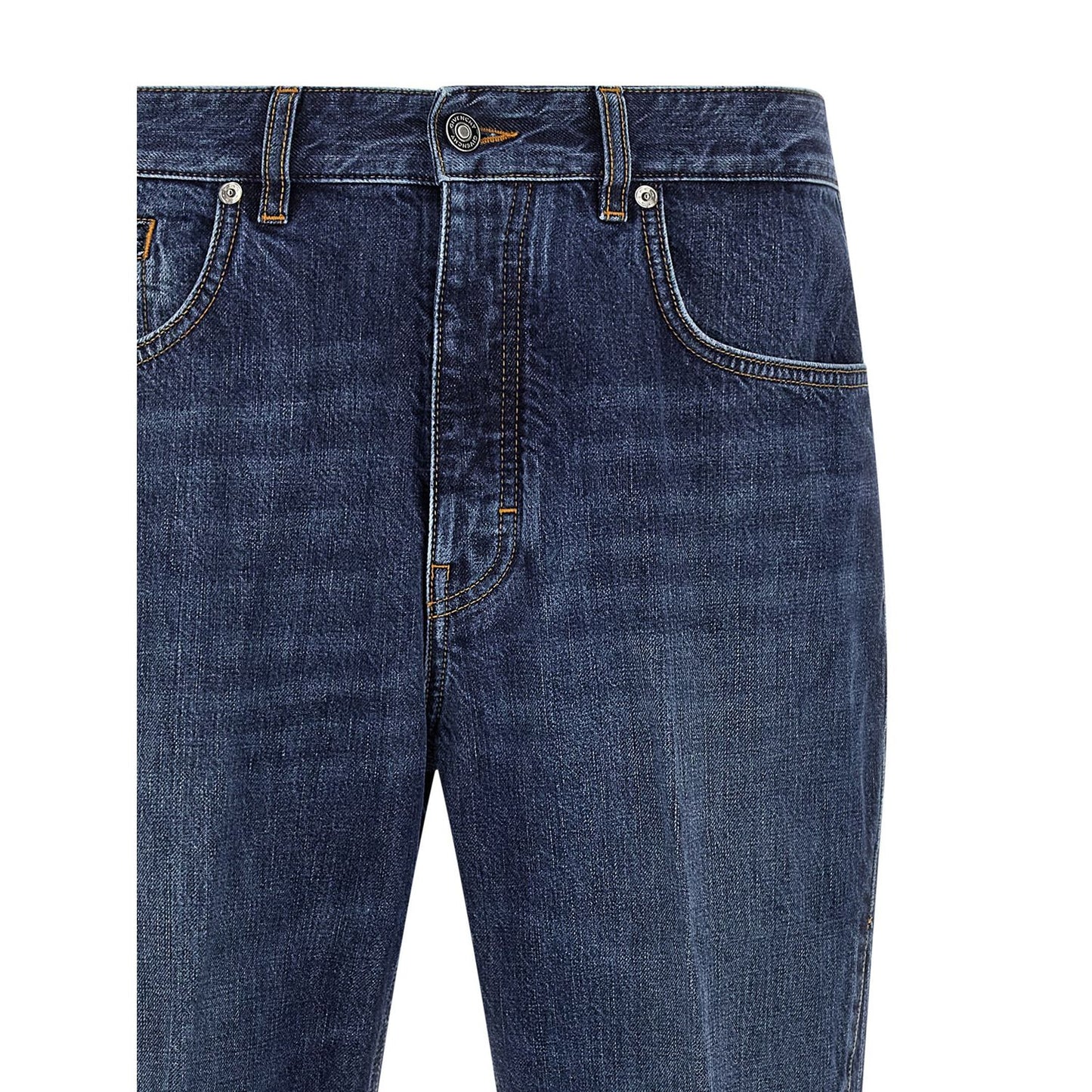 Givenchy Blue Cotton Straight-Leg Jeans