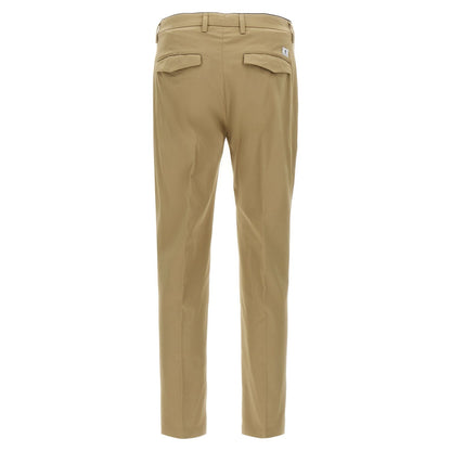 Department 5 Beige Cotton Cropped Pants
