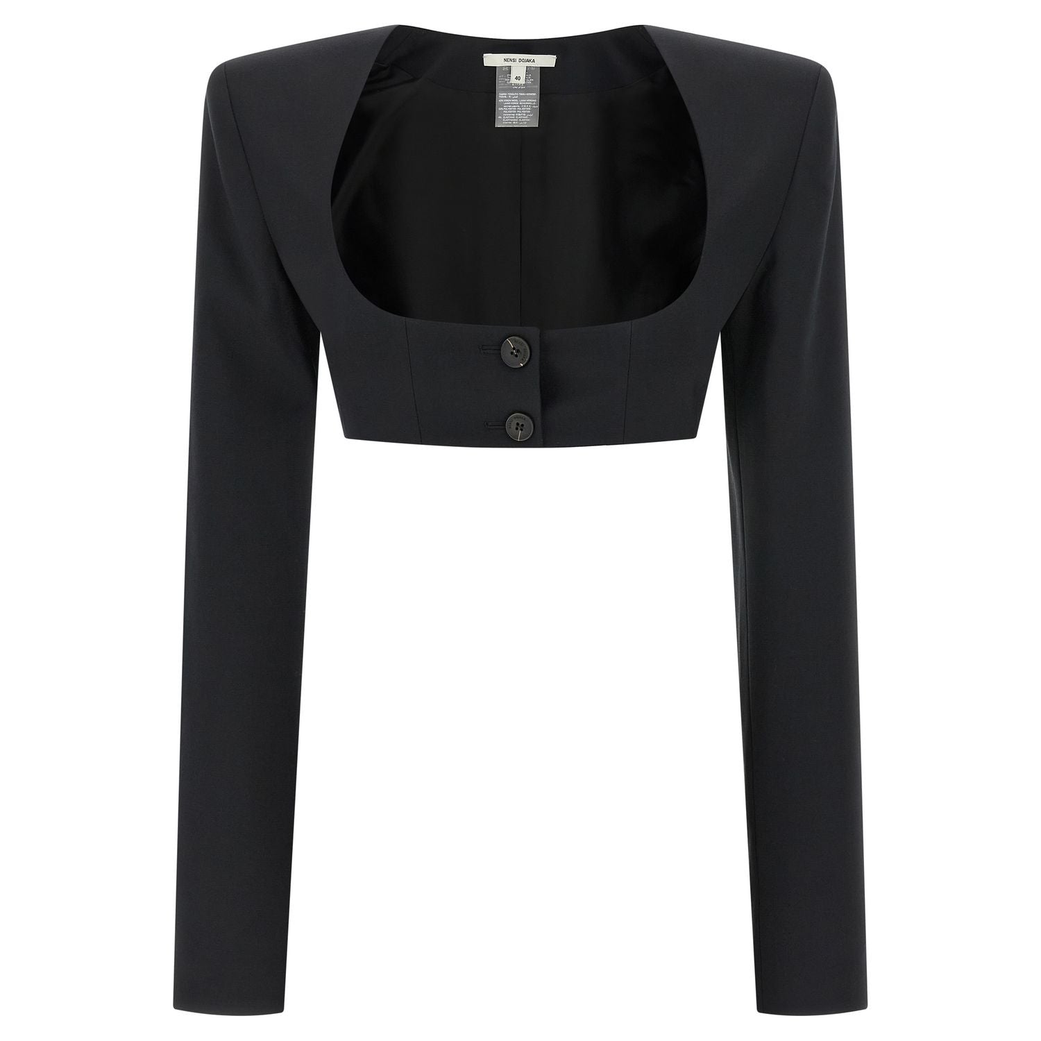 Nensi Dojaka Black Virgin Wool Blazer