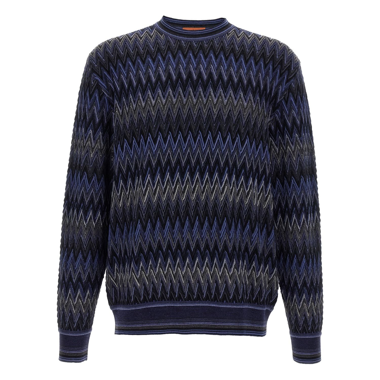 Missoni Blue Wool Cardigan