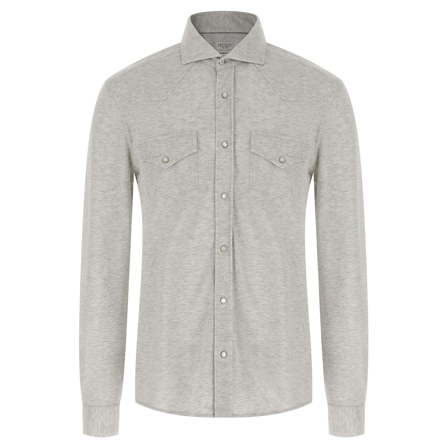 Brunello Cucinelli Gray Cotton Blouse
