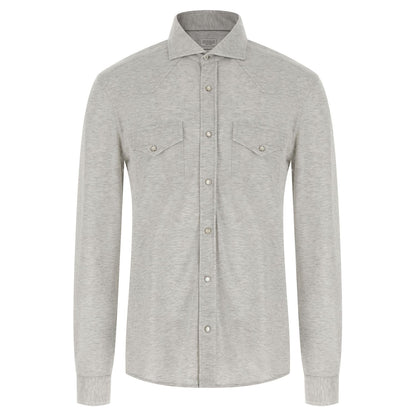 Brunello Cucinelli Gray Cotton Blouse