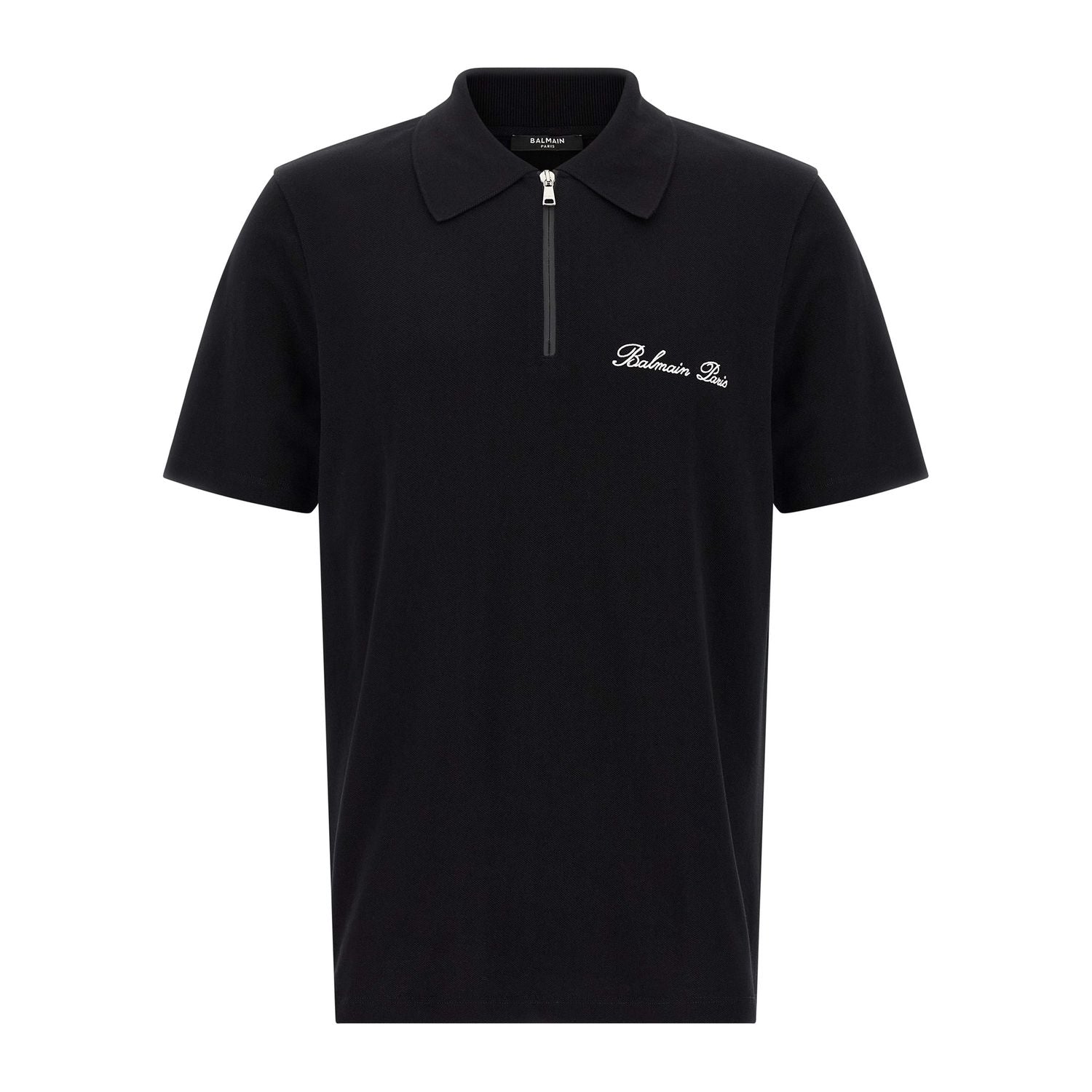 Balmain Bicolor Cotton Polo Shirt