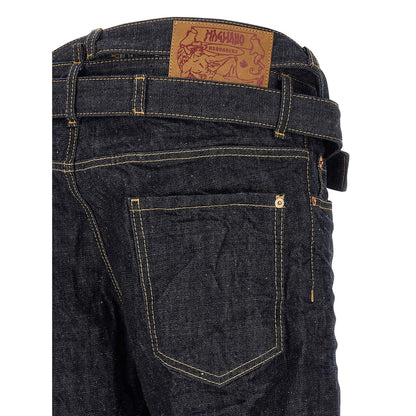 Dsquared² Blue Cotton Straight-Leg Jeans