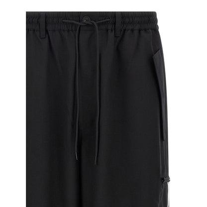 Y-3 Black Polyester Casual Pants