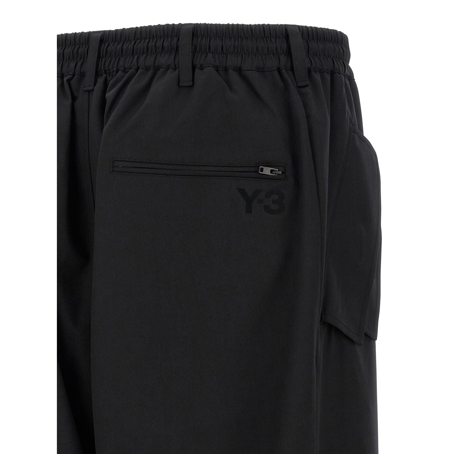 Y-3 Black Polyester Casual Pants