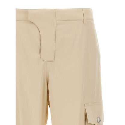 Balmain Beige Cotton Cargo Pants