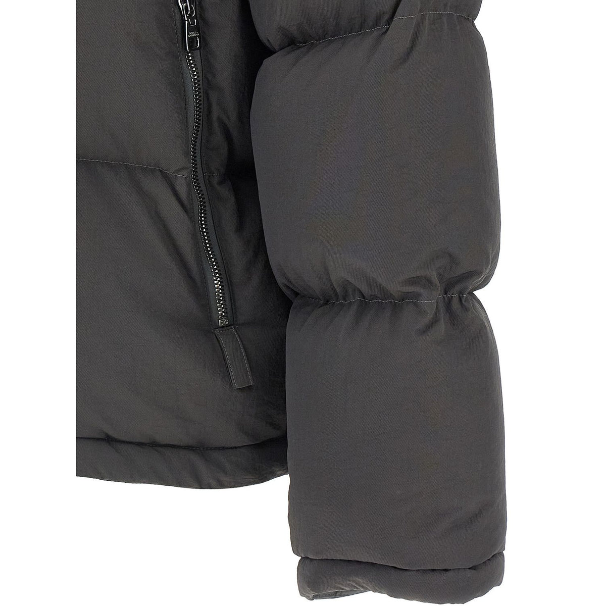 Dolce & Gabbana Gray Polyamide Full-Length Jacket