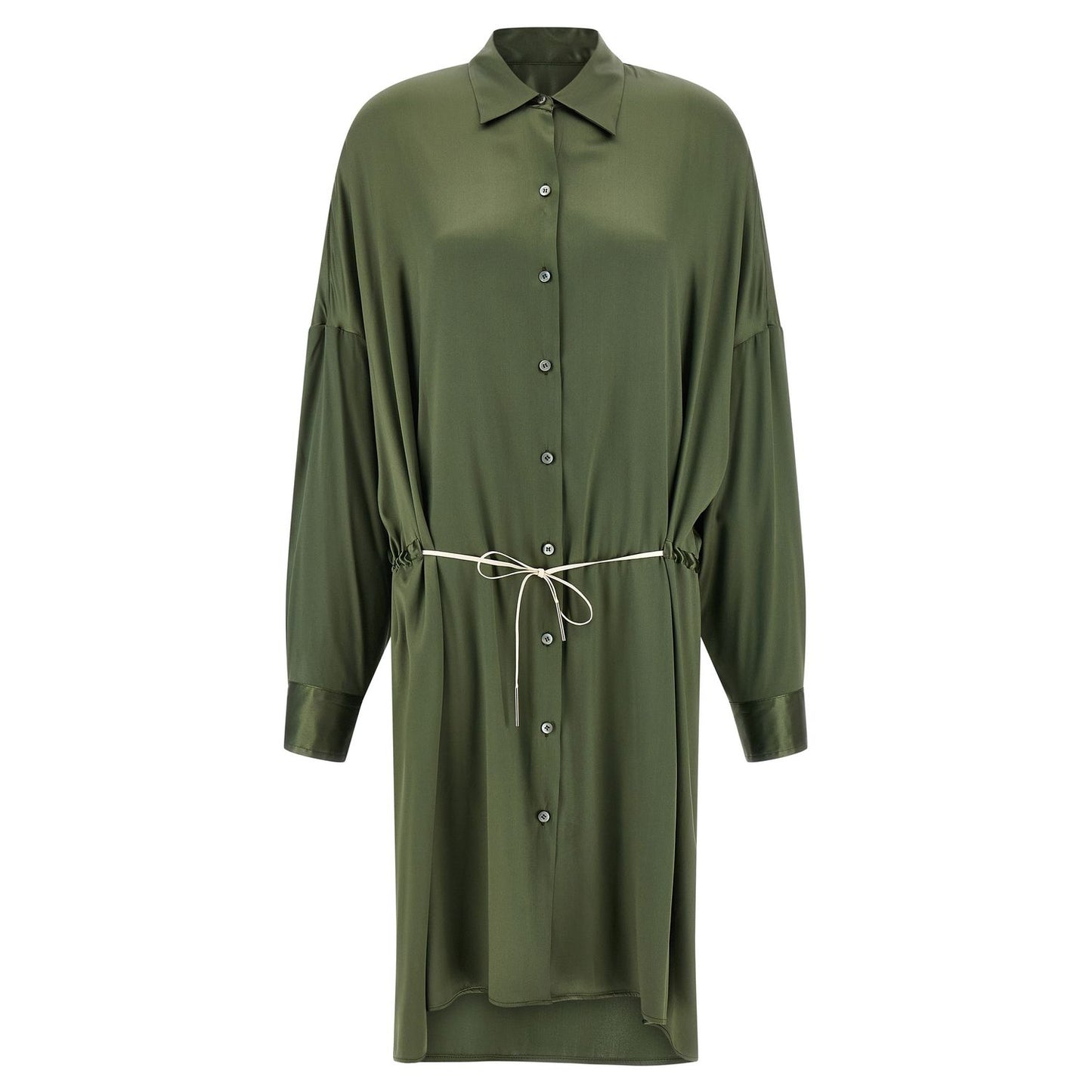 Dries Van Noten Bicolor Silk Midi Dress