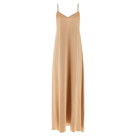 Ferragamo Beige Viscose Long Dress