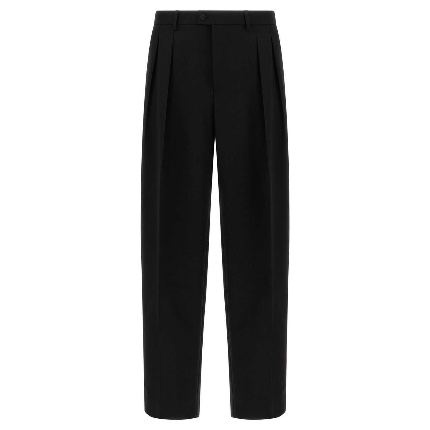 Dolce & Gabbana Black Virgin Wool Dress Pants