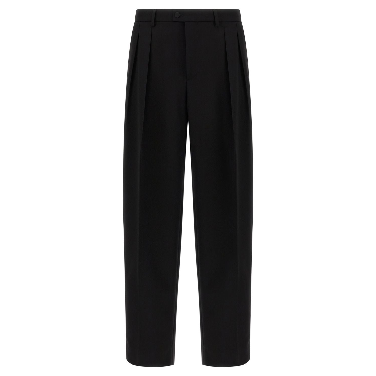 Dolce & Gabbana Black Virgin Wool Dress Pants