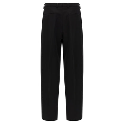 Dolce & Gabbana Black Virgin Wool Dress Pants