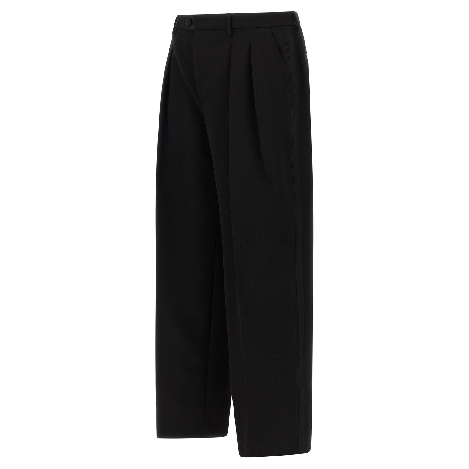 Dolce & Gabbana Black Virgin Wool Dress Pants