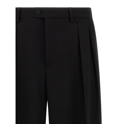 Dolce & Gabbana Black Virgin Wool Dress Pants