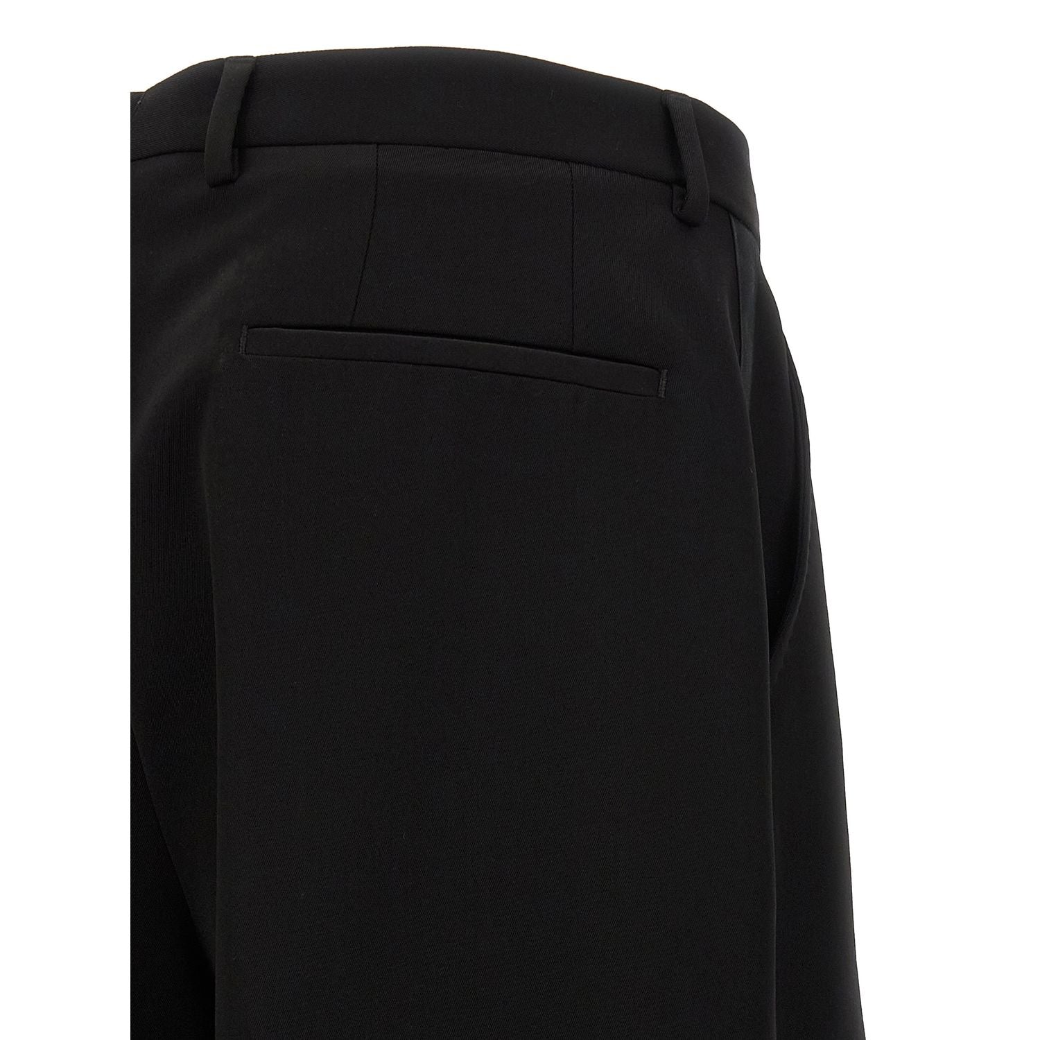 Dolce & Gabbana Black Virgin Wool Dress Pants