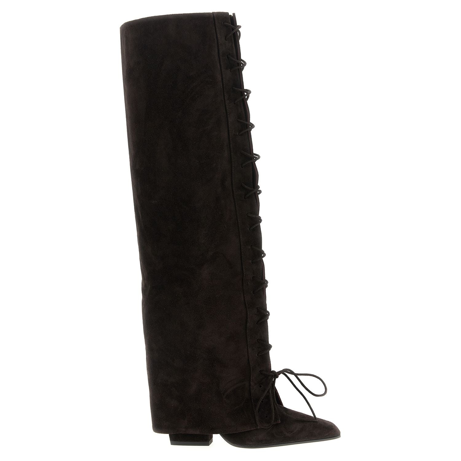 Paris Texas Brown Calfskin Over The Knee