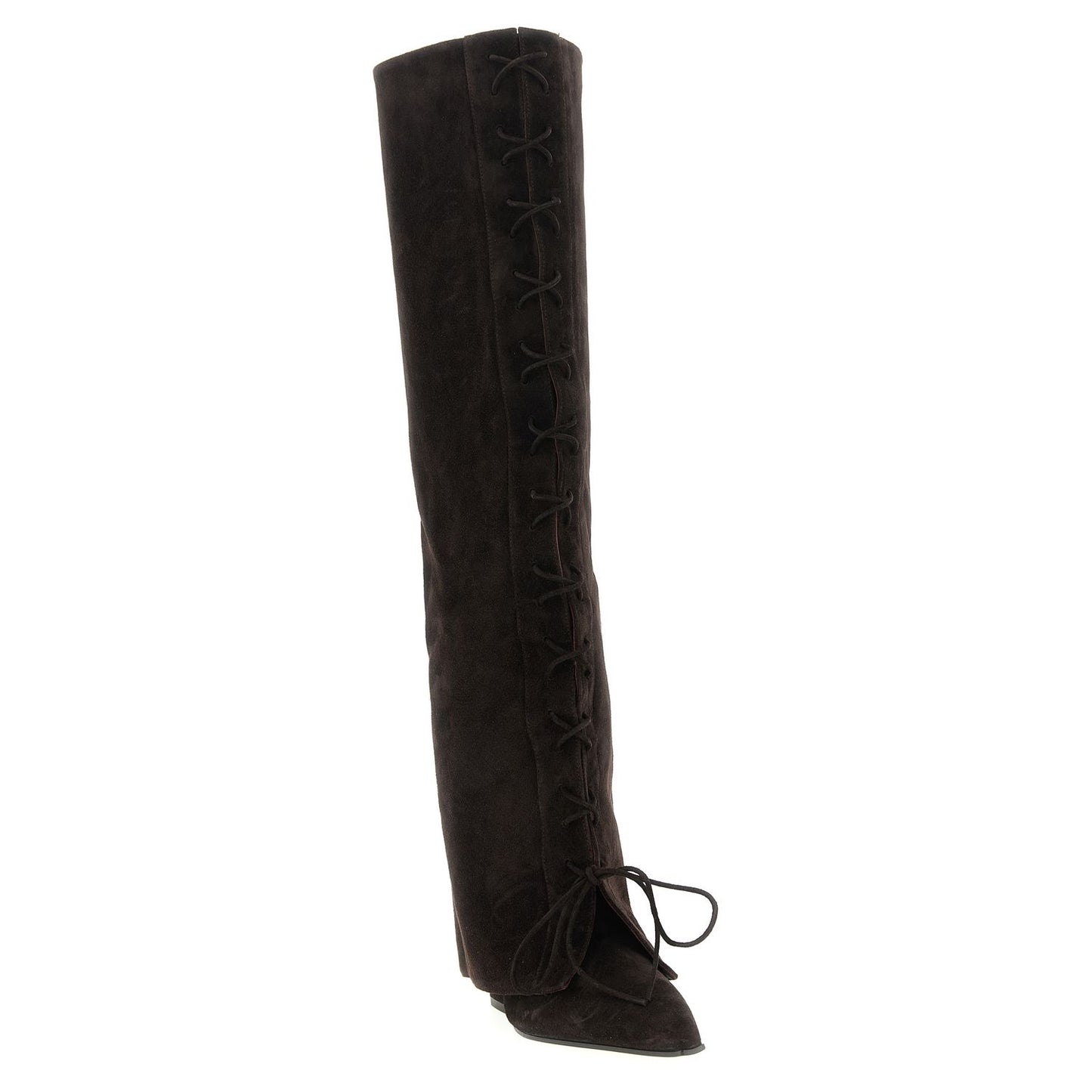 Paris Texas Brown Calfskin Over The Knee