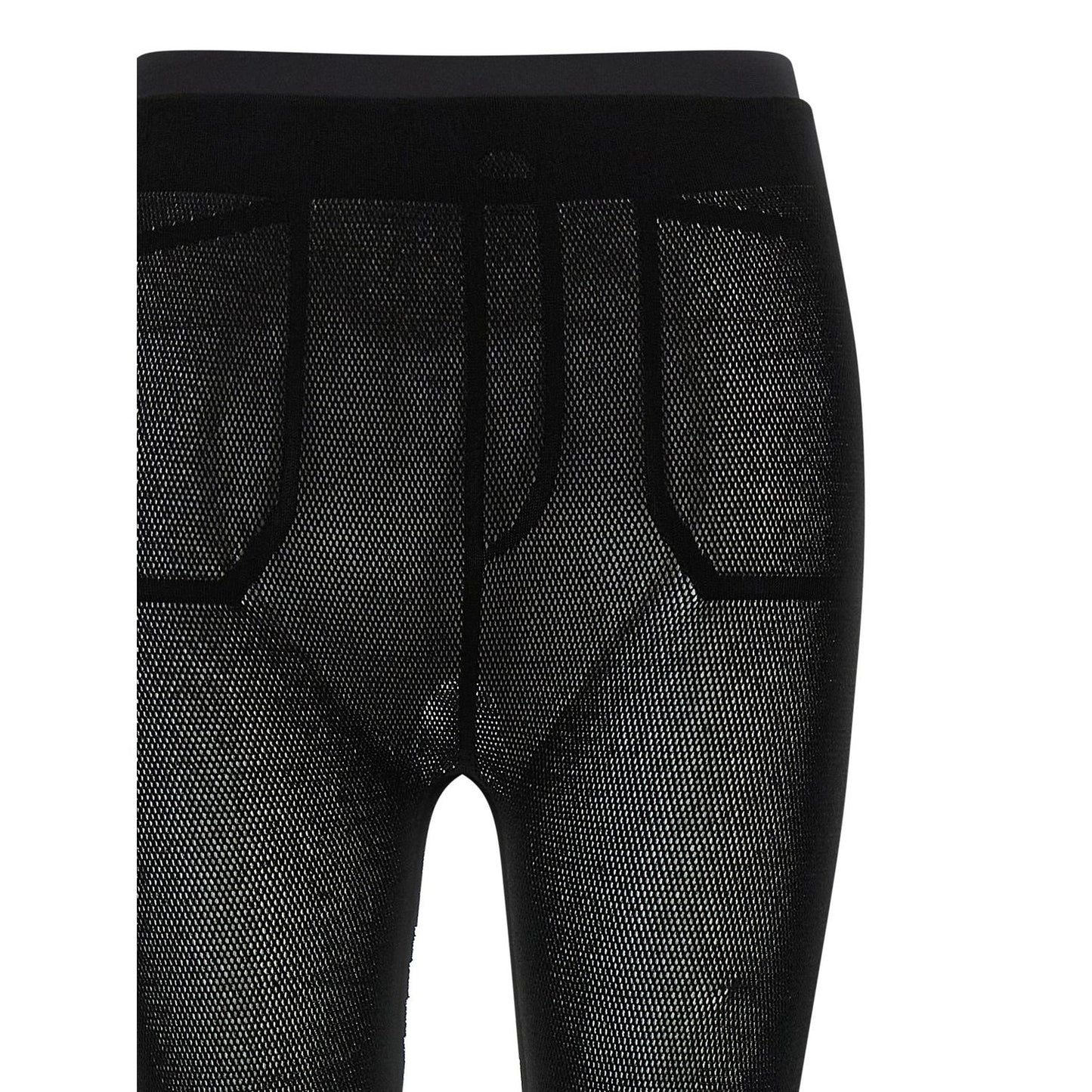 Issey Miyake Black Nylon Leggings