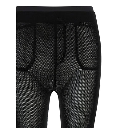Issey Miyake Black Nylon Leggings