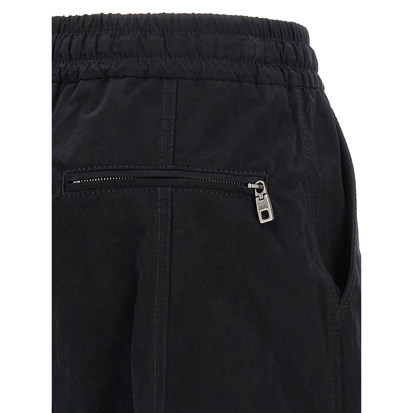Dolce & Gabbana Black Cotton Cargo Pants