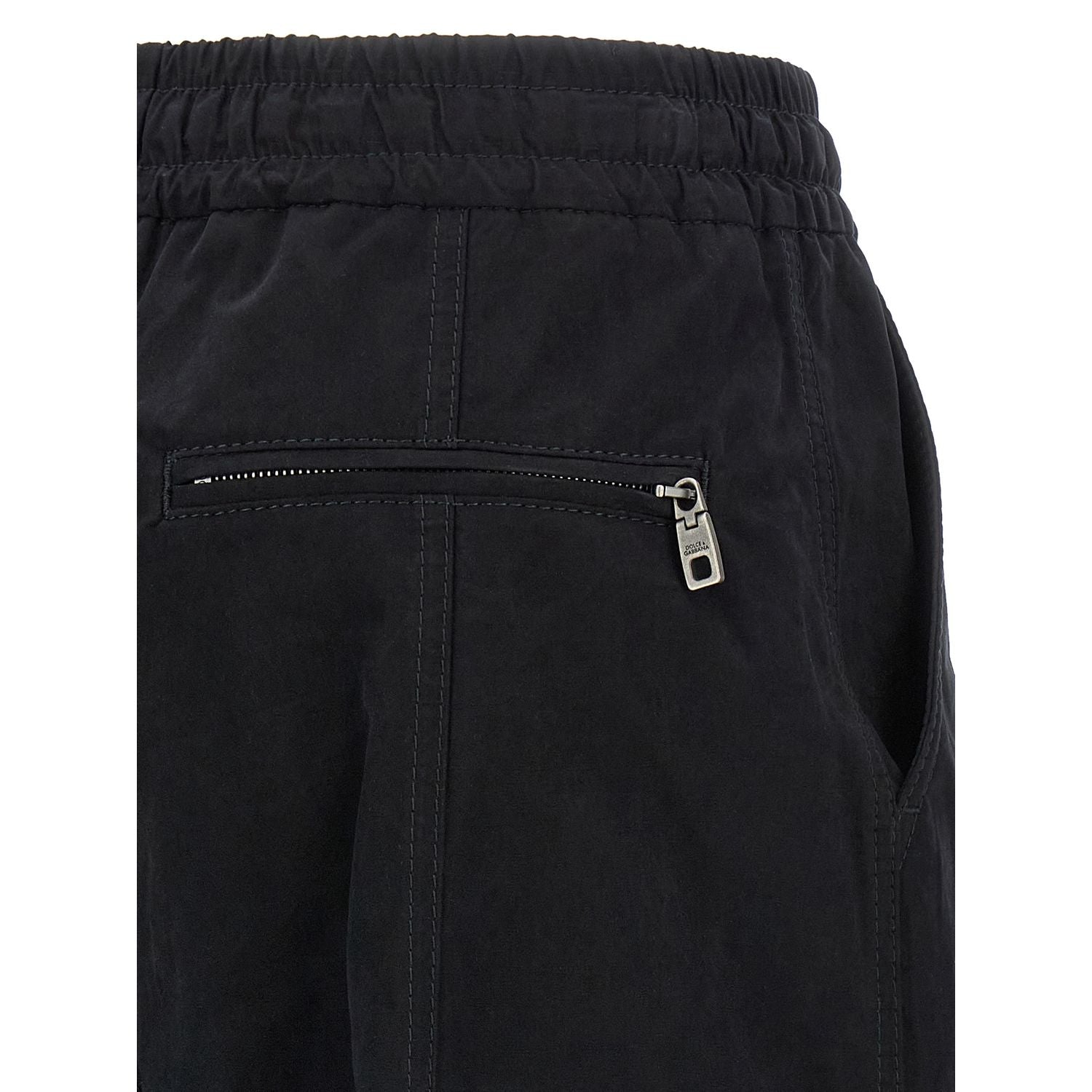 Dolce & Gabbana Black Cotton Cargo Pants