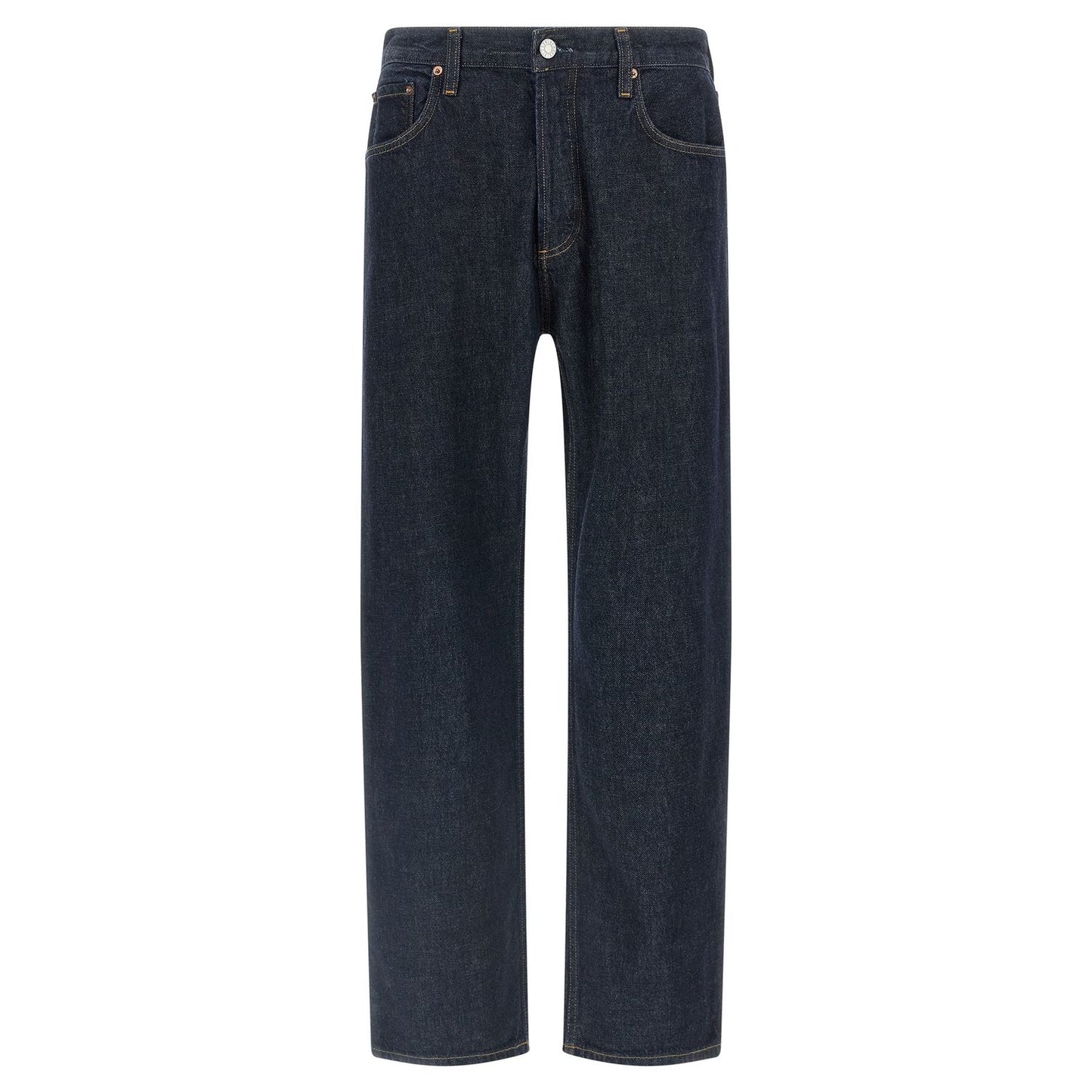 Agolde Blue Cotton Straight-Leg Jeans