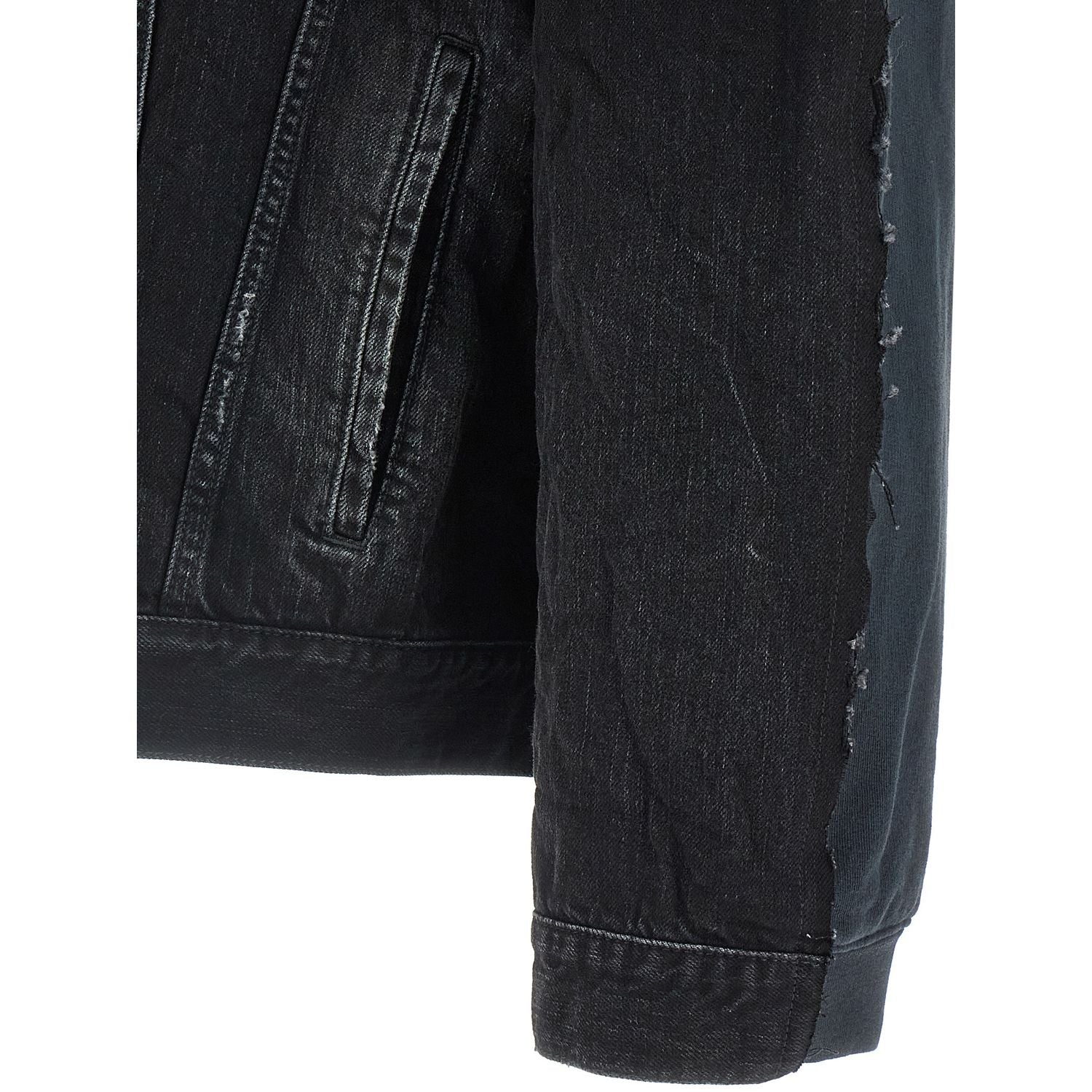 Balenciaga Black Cotton Denim Jacket