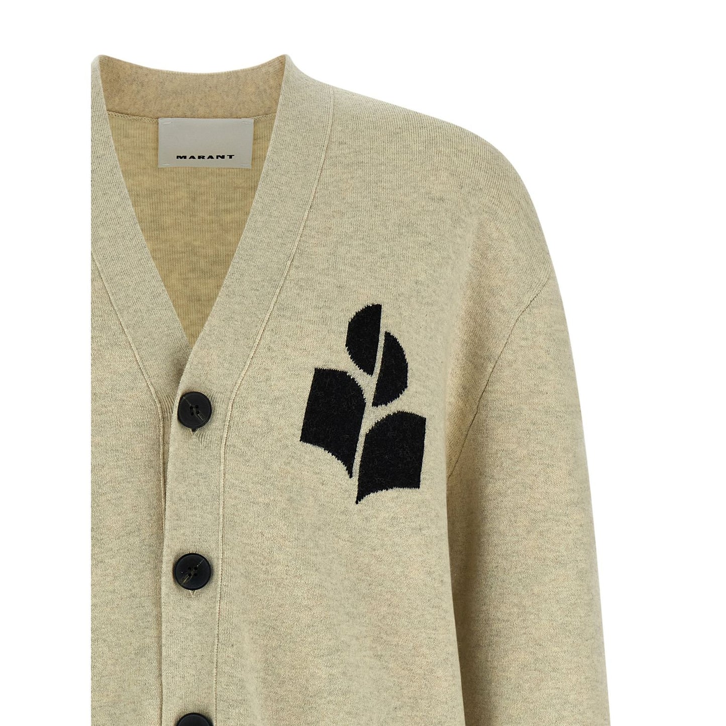 Isabel Marant Gray Cotton Cardigan