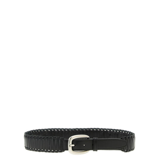 Golden Goose Black Cowhide Regular Belt