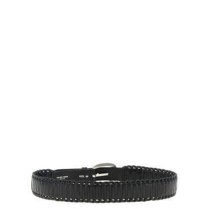 Golden Goose Black Cowhide Regular Belt