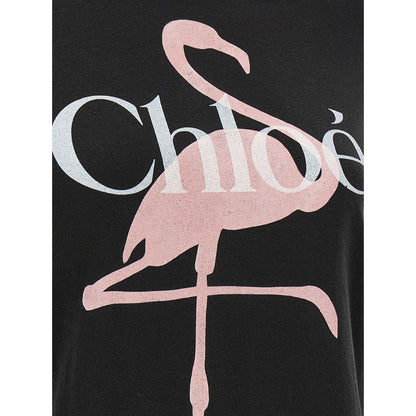 Chloé Black Cotton T-Shirt
