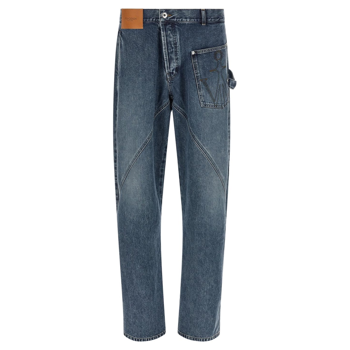 J.W.Anderson Blue Cotton Jeans Denim
