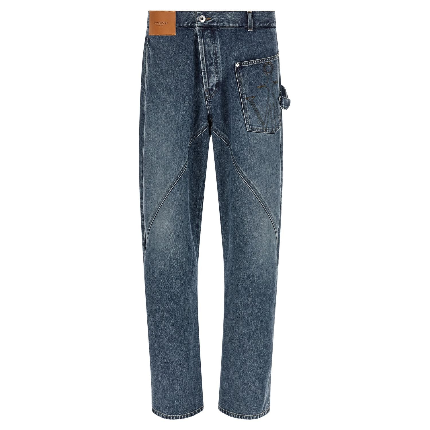 J.W.Anderson Blue Cotton Jeans Denim