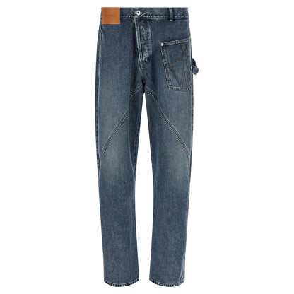 J.W.Anderson Blue Cotton Jeans Denim