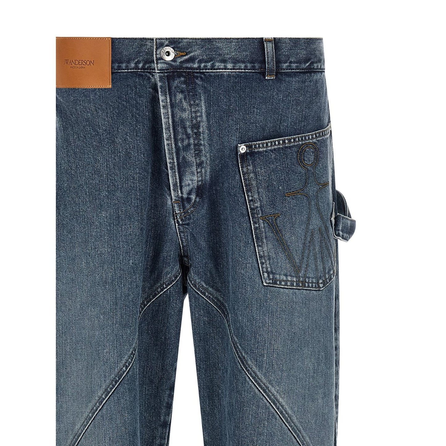 J.W.Anderson Blue Cotton Jeans Denim