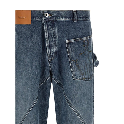 J.W.Anderson Blue Cotton Jeans Denim