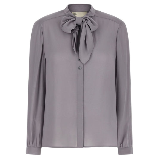 Tory Burch Gray Viscose Blouse