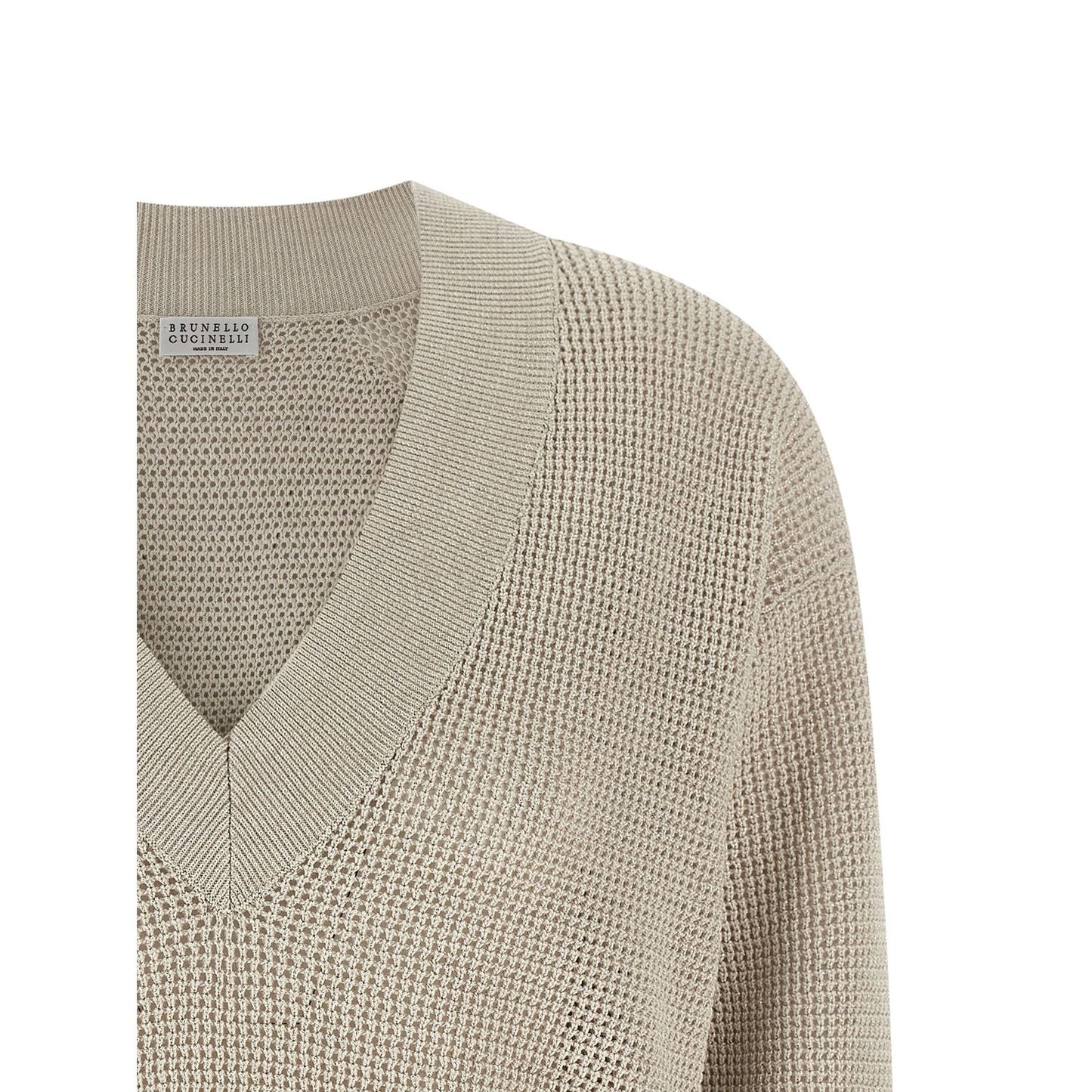 Brunello Cucinelli Beige Cotton Cardigan