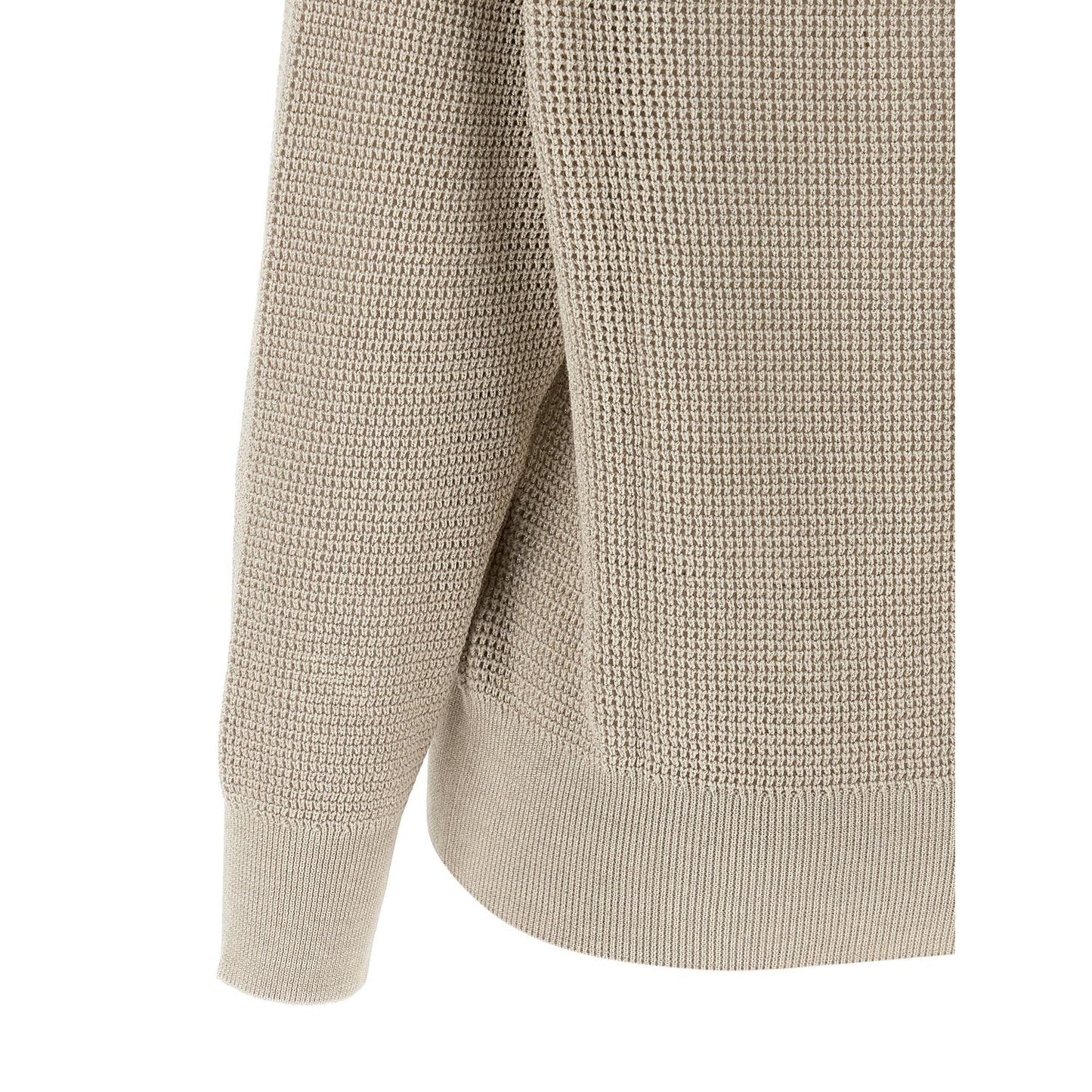 Brunello Cucinelli Beige Cotton Cardigan