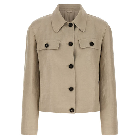 Brunello Cucinelli Beige Linen Blazer