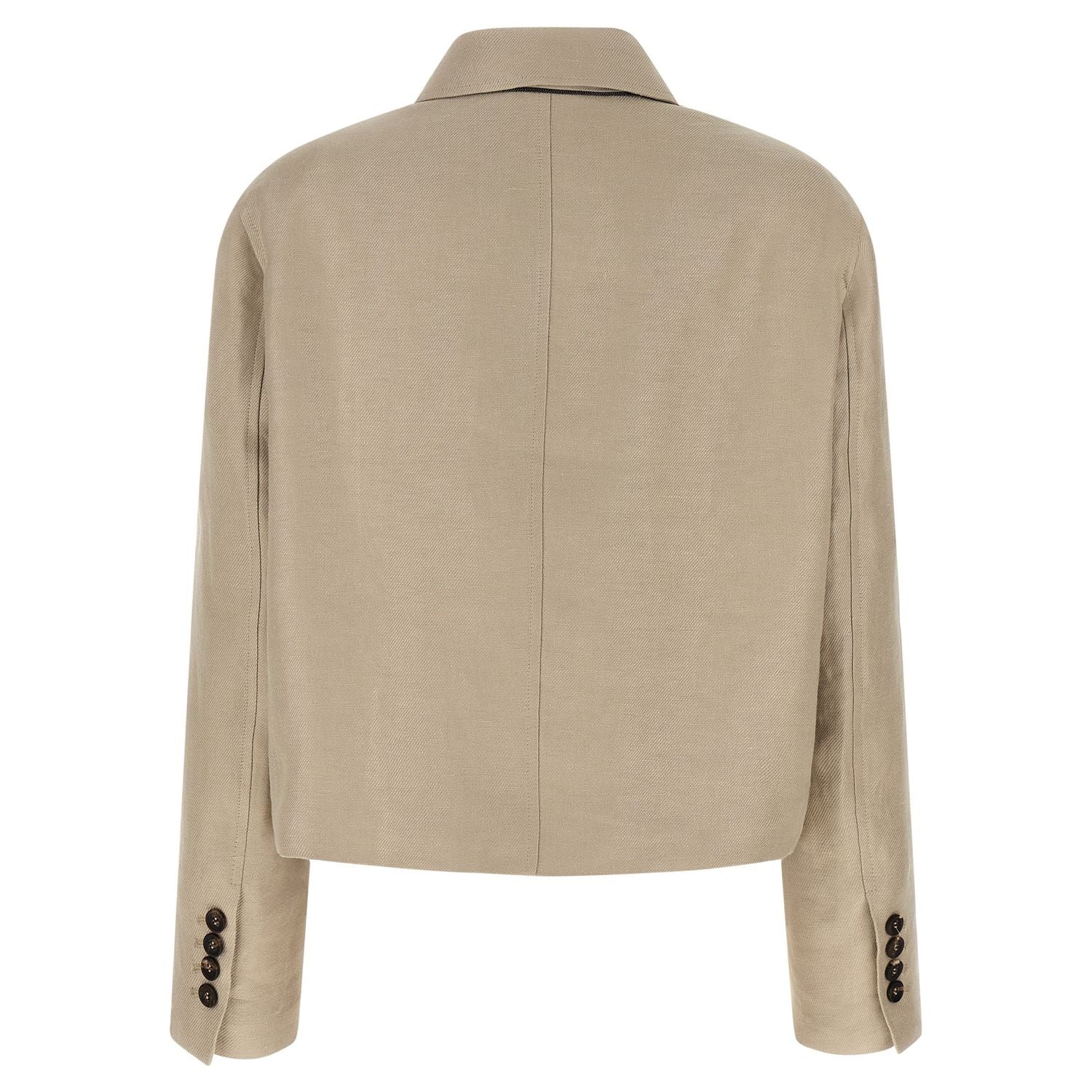 Brunello Cucinelli Beige Linen Blazer