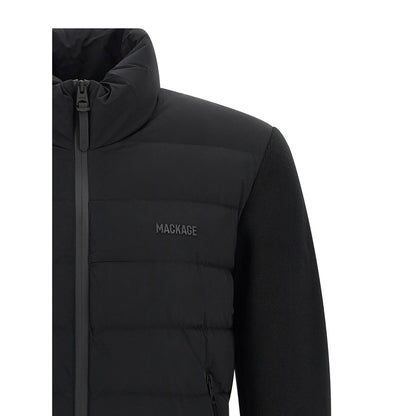 Mackage Blue Nylon Cardigan