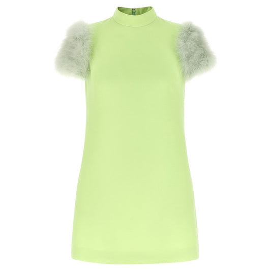 Valentino Garavani Bicolor Virgin Wool Short Dress