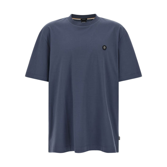 Hugo Boss Blue Cotton T-Shirt